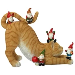 Design Toscano Catatonic Gnome Feline Frenzy Statue -Garden Furniture Store GUEST d23abf2f aa64 4839 a026 9a43d05da31b