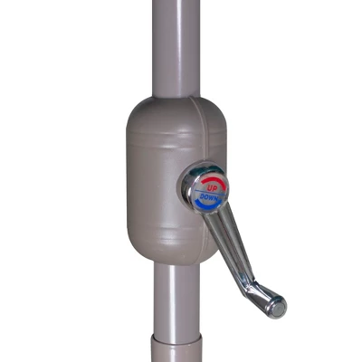 Northlight 9ft Outdoor Patio Market Umbrella With Hand Crank And Tilt, Red 7 Northlight 9ft Outdoor Patio Market Umbrella With Hand Crank And Tilt, Red - Image 7