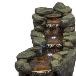 20" Rocky River Rapids Stone Resin Fountain With LED Lights Gray - Alpine Corporation 8 20" Rocky River Rapids Stone Resin Fountain With LED Lights Gray - Alpine Corporation -Garden Furniture Store GUEST d58fcc5f dab8 4578 941a 4694c4c31ba8