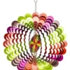 Dawhud Direct 12" H Rainbow Kinetic Wind Spinners - Yard Decoration