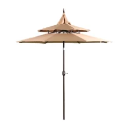 Aoodor 9FT Patio Umbrella Outdoor Table Umbrella 3 Tiers With 8 Ribs -Garden Furniture Store GUEST d84865fb 7ee9 40ec bdf9 aedf581e1695