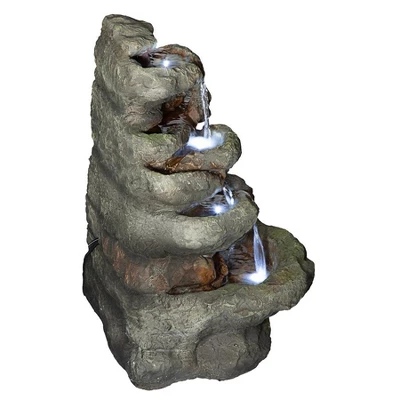 Design Toscano Ribbon Ridge Cascading Waterfall Illuminated Garden Fountain 4 Design Toscano Ribbon Ridge Cascading Waterfall Illuminated Garden Fountain - Image 4