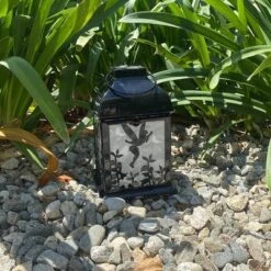Disney 8.3" Tinker Bell Solar Metal Outdoor Lantern Black -Garden Furniture Store GUEST d87b77b3 286c 4284 857d 8f7e5ede57c6