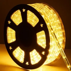 Costway 100' 2 Wire LED Rope Light Christmas Decorative Party In/Outdoor 110V Warm White -Garden Furniture Store GUEST d99bfda7 b174 44a1 8dea 8465f82d0bad