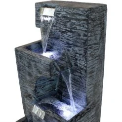 Sunnydaze Decor Sunnydaze 32"H Electric Polyresin Cascading Tower Tiered Outdoor Water Fountain With LED Lights 13 Sunnydaze Decor Sunnydaze 32"H Electric Polyresin Cascading Tower Tiered Outdoor Water Fountain With LED Lights -Garden Furniture Store GUEST dadec7f6 94bb 4f83 9269 99dbc24d488d