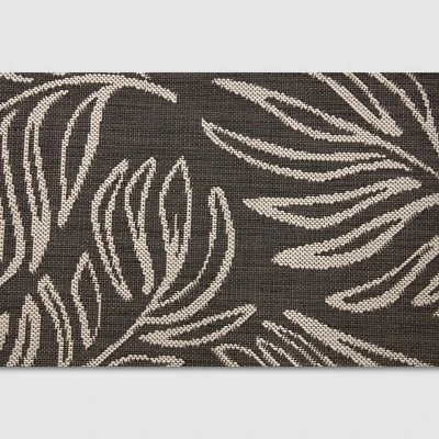 9' X 12' Leaves Outdoor Rug Black - Project 62™ 2 9' X 12' Leaves Outdoor Rug Black - Project 62™ - Image 2