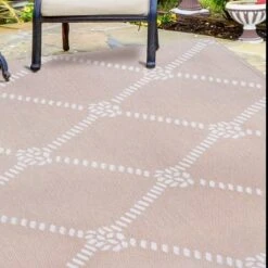 Modern Coastal Diamond Lattice Indoor Outdoor Area Rug By Blue Nile Mills -Garden Furniture Store GUEST dc03c0b9 f430 4a0a b39a 1f3a8ba57419