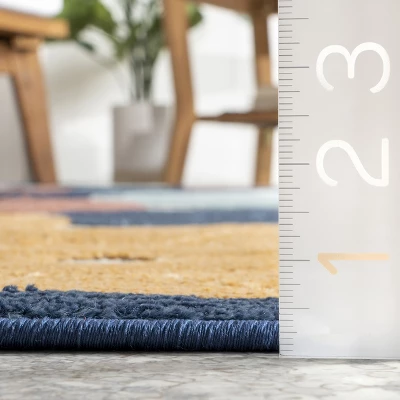 NuLOOM Crissie Coastal Sand Dollar Indoor/Outdoor Patio Area Rug 2 NuLOOM Crissie Coastal Sand Dollar Indoor/Outdoor Patio Area Rug - Image 2