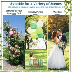 Costway Garden Arch Arbor Trellis Pergola 7.5 Ft Metal Archway For Climbing Plants Party -Garden Furniture Store GUEST dfe20f1c 6c2d 425a 9199 752ec5baaae6