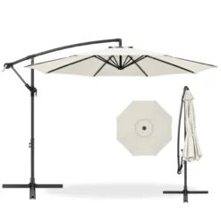 Best Choice Products 10ft Offset Hanging Outdoor Market Patio Umbrella W/ Easy Tilt Adjustment -Garden Furniture Store GUEST e1802ae8 7287 40e1 928e 410d47bdbaad