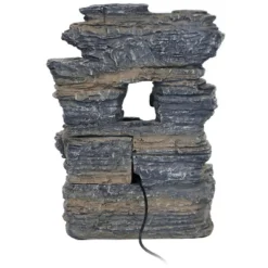 Sunnydaze Decor Sunnydaze Indoor Decorative Five Stream Rock Cavern Tabletop Water Fountain With Multi-Colored LED Lights - 13" -Garden Furniture Store GUEST e1944b24 2fff 408e 8c20 1b4edcce507b