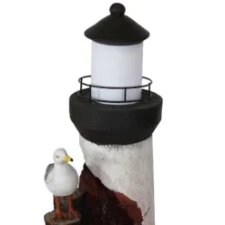 Sunnydaze Decor Sunnydaze 36"H Electric Polyresin Gull's Cove Lighthouse Outdoor Water Fountain With LED Light 18 Sunnydaze Decor Sunnydaze 36"H Electric Polyresin Gull's Cove Lighthouse Outdoor Water Fountain With LED Light -Garden Furniture Store GUEST e218dcf1 55ae 4fe9 b8d9 64851a00be44