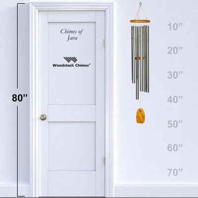 Woodstock Wind Chimes Signature Collection, Chimes Of Java, 50'' Silver Wind Chime JWS 3 Woodstock Wind Chimes Signature Collection, Chimes Of Java, 50'' Silver Wind Chime JWS - Image 3