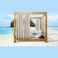 Commonwealth Seascapes Stripes Light Filtering Satiny Look Provide Privacy Grommet Outdoor Panel Pair Linen 7 Commonwealth Seascapes Stripes Light Filtering Satiny Look Provide Privacy Grommet Outdoor Panel Pair Linen -Garden Furniture Store GUEST e2ec9af7 21da 4c59 aad8 1673bbaae650