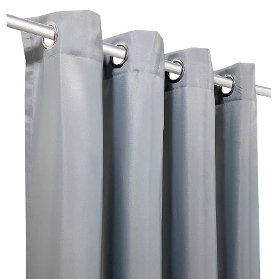 Commonwealth Seascapes Light Filtering Provide Privacy And Shade Grommet Outdoor Panel Pair Each 50" X 96" Alloy 2 Commonwealth Seascapes Light Filtering Provide Privacy And Shade Grommet Outdoor Panel Pair Each 50" X 96" Alloy - Image 2