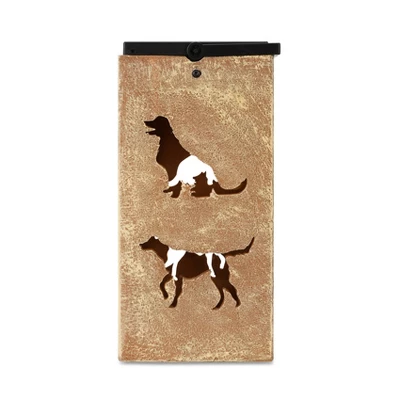 Techko Maid LED Solar 10.8" Portable Dog Cut Out Decorative Outdoor Lantern Clear 2 Techko Maid LED Solar 10.8" Portable Dog Cut Out Decorative Outdoor Lantern Clear - Image 2