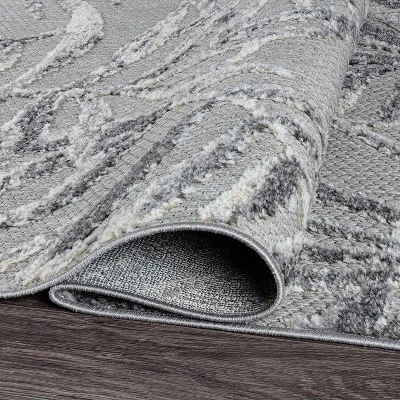 World Rug Gallery Bahama Palm Frond Floral Indoor/Outdoor Area Rug 3 World Rug Gallery Bahama Palm Frond Floral Indoor/Outdoor Area Rug - Image 3