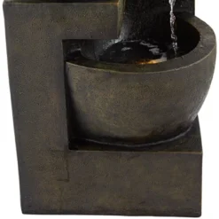 John Timberland Outdoor Floor Water Fountain With Light LED 41 1/2" High Cascading Bowls For Yard Garden Patio Deck Home -Garden Furniture Store GUEST e8da9477 7cea 4790 9370 ff1c76ccb073