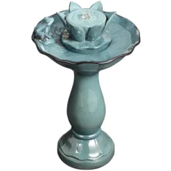 John Timberland Pleasant Pond Modern Bubbler Lotus Flower Outdoor Floor Water Fountain 25 1/4" For Yard Garden Patio Deck Porch House Exterior 13 John Timberland Pleasant Pond Modern Bubbler Lotus Flower Outdoor Floor Water Fountain 25 1/4" For Yard Garden Patio Deck Porch House Exterior -Garden Furniture Store GUEST ea31d0a8 65f5 4ccd 9945 01eb1f285613
