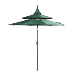 Aoodor 9FT Patio Umbrella Outdoor Table Umbrella 3 Tiers With 8 Ribs -Garden Furniture Store GUEST eac43034 68ff 46d5 875d b32b6db8efee