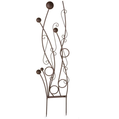 Wind & Weather Gold And Brown Abstract Metal Trellis 4 Wind & Weather Gold And Brown Abstract Metal Trellis - Image 4