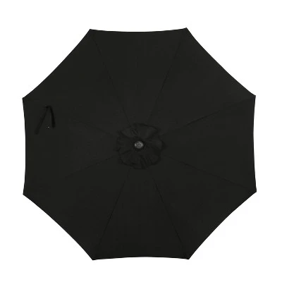 9' X 9' Mirage II Market Patio Umbrella With Auto-Tilt Black - Island Umbrella 3 9' X 9' Mirage II Market Patio Umbrella With Auto-Tilt Black - Island Umbrella - Image 3