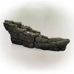 20" Rocky River Rapids Stone Resin Fountain With LED Lights Gray - Alpine Corporation 7 20" Rocky River Rapids Stone Resin Fountain With LED Lights Gray - Alpine Corporation -Garden Furniture Store GUEST ec5c237c 46b4 4e86 b490 ffb22f0de676