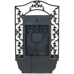 Sunnydaze Decor Sunnydaze 33"H Electric Polystone French Lily Design Outdoor Wall-Mount Water Fountain 14 Sunnydaze Decor Sunnydaze 33"H Electric Polystone French Lily Design Outdoor Wall-Mount Water Fountain -Garden Furniture Store GUEST ecb94fce f235 4fda ab65 faea645b20c3