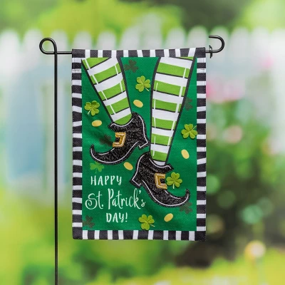 Evergreen Dancing St. Patrick's Day Garden Burlap Flag 12.5 X 18 Inches Indoor Outdoor Decor 1 Evergreen Dancing St. Patrick's Day Garden Burlap Flag 12.5 X 18 Inches Indoor Outdoor Decor