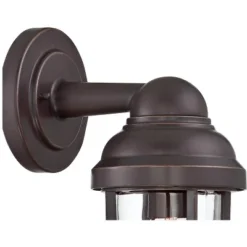 John Timberland Marlowe Industrial Outdoor Wall Light Fixtures Set Of 2 Bronze Metal Cage 13 1/4" Clear Glass For Post Exterior Barn Deck House Porch -Garden Furniture Store GUEST ee470037 480e 4a20 9025 b78b1f170e88