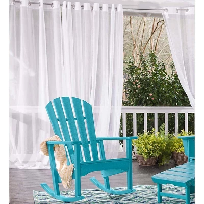 SunSpun Grommet Top Outdoor Curtain, 54"W X 108"L 1 SunSpun Grommet Top Outdoor Curtain, 54"W X 108"L