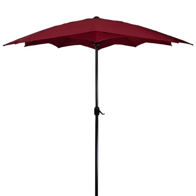 Northlight 8.85ft Outdoor Patio Lotus Umbrella With Hand Crank, Burgundy 3 Northlight 8.85ft Outdoor Patio Lotus Umbrella With Hand Crank, Burgundy - Image 3