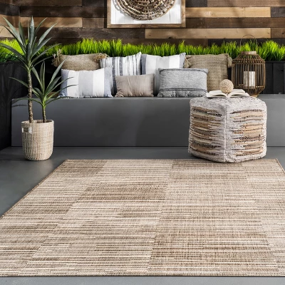 NuLOOM Shirlene Stripes Outdoor Patio Area Rug 7 NuLOOM Shirlene Stripes Outdoor Patio Area Rug - Image 7