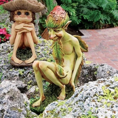 Design Toscano Theodor, The Garden Troll Sculpture - Multicolored 1 Design Toscano Theodor, The Garden Troll Sculpture - Multicolored