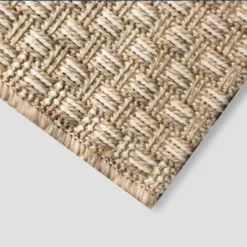 2'5" X 8' Basketweave Outdoor Runner Oatmeal - Smith & Hawken™