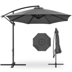 Best Choice Products 10ft Offset Hanging Outdoor Market Patio Umbrella W/ Easy Tilt Adjustment -Garden Furniture Store GUEST f6929497 ffc2 47b5 a249 2d07270aa485