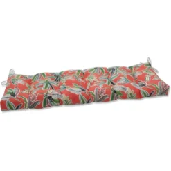 60" X 18" Outdoor/Indoor Blown Bench Cushion Sunny Daze - Pillow Perfect -Garden Furniture Store GUEST f6c95e51 a2eb 463c a4e0 a83c3fa594c4
