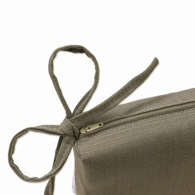 Forsyth Outdoor 2-Piece Square Seat Cushion Set - Pillow Perfect 2 Forsyth Outdoor 2-Piece Square Seat Cushion Set - Pillow Perfect - Image 2