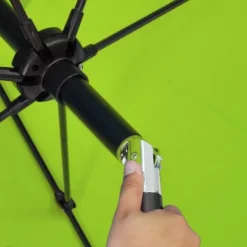 9' X 9' Aluminum Market Patio Umbrella With Crank Lift And Push Button Tilt Lime Green - Astella -Garden Furniture Store GUEST f97a0def 3455 4b60 816c 76b2621f1773