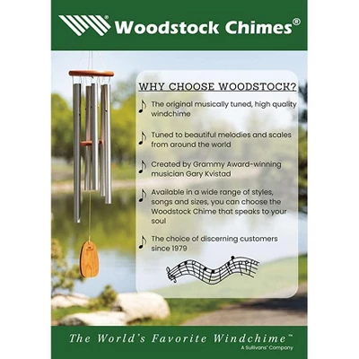 Woodstock Wind Chimes Signature Collection, Chimes Of Tuscany, 27'' Purple Wind Chime CTS 6 Woodstock Wind Chimes Signature Collection, Chimes Of Tuscany, 27'' Purple Wind Chime CTS - Image 6