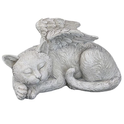 Design Toscano Cat Memorial Angel Pet Statue: Stone - Multicolored 2 Design Toscano Cat Memorial Angel Pet Statue: Stone - Multicolored - Image 2