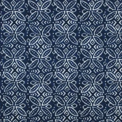 2pk Merida Indigo Wrought Iron Outdoor Seat Cushions Blue - Pillow Perfect