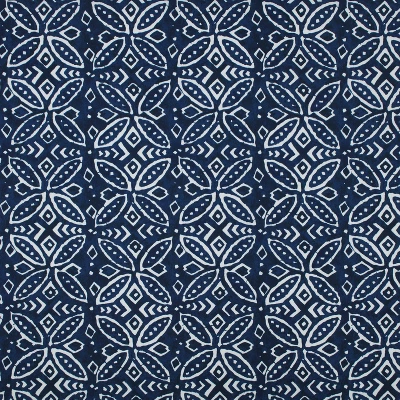 2pk Merida Indigo Wrought Iron Outdoor Seat Cushions Blue - Pillow Perfect 1 2pk Merida Indigo Wrought Iron Outdoor Seat Cushions Blue - Pillow Perfect