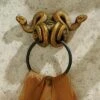 Design Toscano Egyptian Cobra Goddess Towel Ring Wall Sculpture: Set Of Two